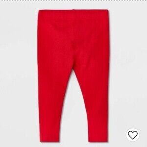First Impressions Mix & Match Baby Girl Bow Back Legging - Ever Red size 24month